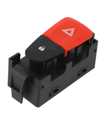 INTERRUTTORE DI ALLARME 6 PIN ROSSO CON PULSANTE CHIUSURA CENTRALIZZATA RENAULT FLUENCE 0110  0113, RENAULT FLUENCE 0113, RENAU