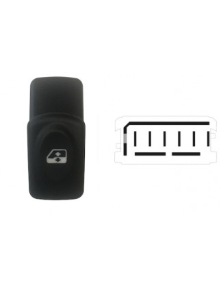 INTERRUTTORE ALZACRISTALLI PORTA ANTERIORE DESTRASINISTRA PORTA POSTERIORE DESTRASINISTRA 6 PIN 1 INTERRUTTORE RENAULT CLIO 019