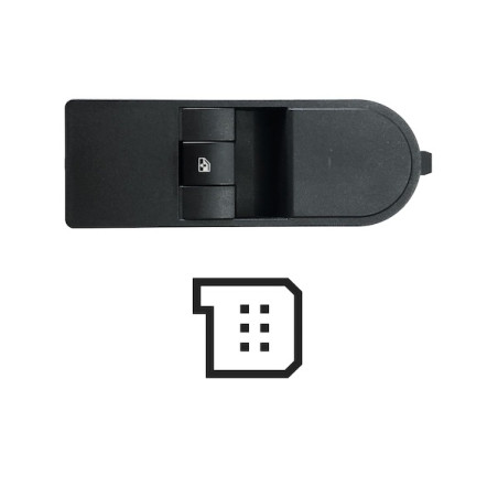 PULSANTIERA ALZACRISTALLI PORTA ANTERIORE DESTRA 6 PIN 1 INTERRUTTORI OPEL ASTRA H 0104  0110, OPEL ZAFIRA 0105  0112