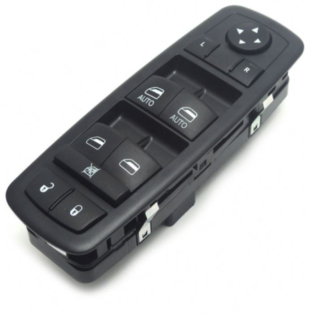 PULSANTIERA ALZACRISTALLI PORTA ANTERIORE SINISTRA 21 PIN 4 INTERRUTTORI FUNZIONE AUTO CHIUSURA CENTRALIZZATA COMANDI RETROVISO