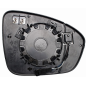 VETRO CON PIASTRA SINISTRO CROMATO CONVESSO CSISTEMA BLIS ASFERICO TERMICO RENAULT CLIO 0119  0123, RENAULT MEGANE HB-SW 0115  