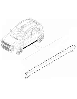 SOTTOPORTA ESTERNO DESTRO FIAT PANDA 0103  0114 VERS 20032009