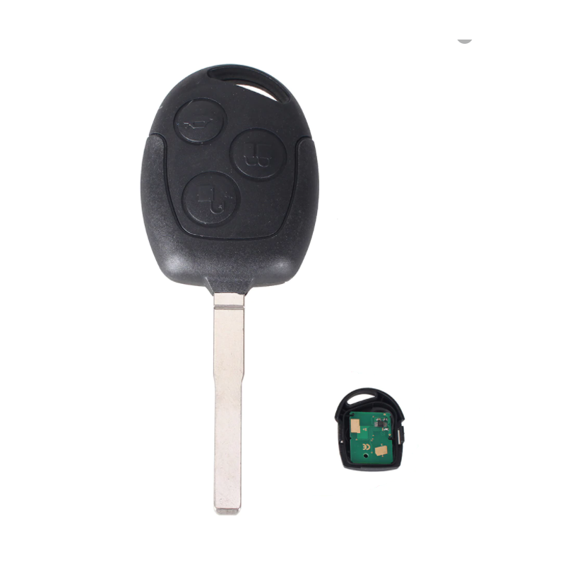 GUSCIO CHIAVE COMPLETO NOTE SENZA CHIP TIPO FREQUENZA: 433MHZ TASTO APERTURA TASTO CHIUSURA TASTO PORTELLONE FORD FOCUS 0104  0