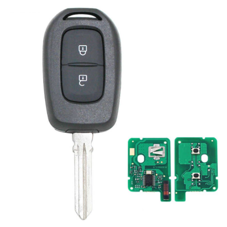 GUSCIO CHIAVE COMPLETO CON CHIP PCF7961 TIPO FREQUENZA: 433MHZ TASTO APERTURA TASTO CHIUSURA RENAULT CLIO 0106  0109, RENAULT C