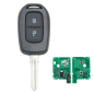 GUSCIO CHIAVE COMPLETO CON CHIP PCF7961 TIPO FREQUENZA: 433MHZ TASTO APERTURA TASTO CHIUSURA RENAULT CLIO 0106  0109, RENAULT C