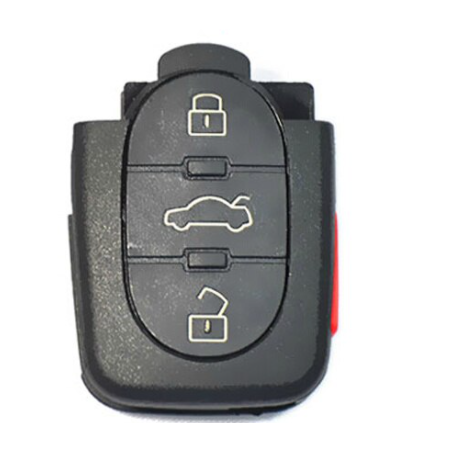 GUSCIO CHIAVE COMPLETO 3+1 TASTI: TASTO APERTURA TASTO CHIUSURA TASTO PORTELLONE TASTO ANTIPANICO AUDI A2 0100  0105, AUDI A4 0