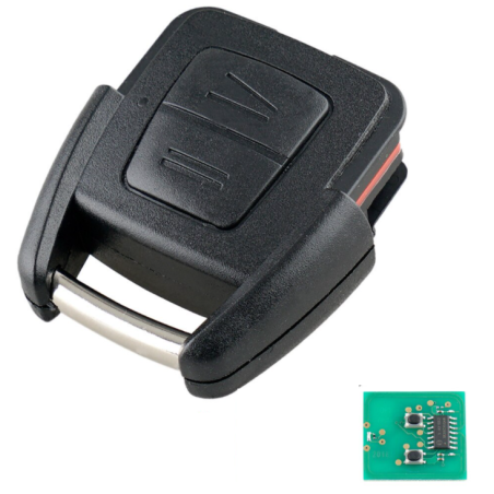 GUSCIO CHIAVE COMPLETO NOTE SENZA LAMA CON CHIP ID40 TIPO FREQUENZA: 433MHZ TASTO APERTURA TASTO CHIUSURA OPEL AGILA 0199  0108