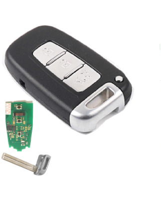 GUSCIO CHIAVE COMPLETO CON CHIP ID46 TIPO FREQUENZA: 434MHZ TASTO APERTURA TASTO CHIUSURA TASTO PORTELLONE HYUNDAI ELANTRA 0100