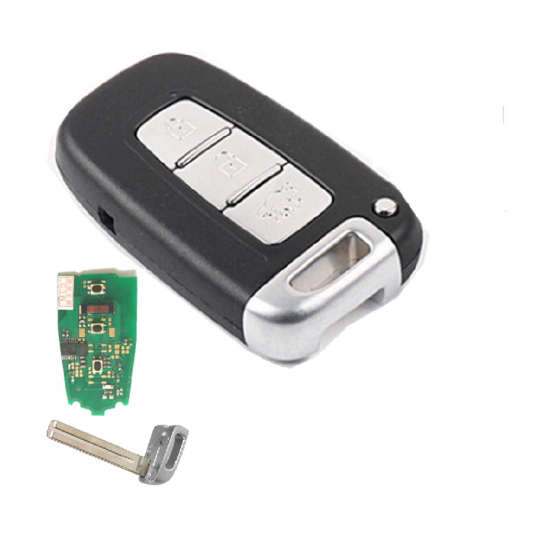 GUSCIO CHIAVE COMPLETO CON CHIP ID46 TIPO FREQUENZA: 434MHZ TASTO APERTURA TASTO CHIUSURA TASTO PORTELLONE HYUNDAI ELANTRA 0100