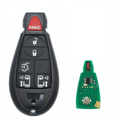 GUSCIO CHIAVE COMPLETO 6 TASTI: CON CHIP ID46 TIPO FREQUENZA: 433MHZ TASTO APERTURA TASTO CHIUSURA TASTO PORTELLONE TASTO ANTIP