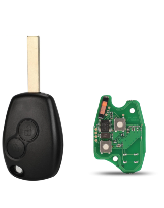 GUSCIO CHIAVE COMPLETO CON CHIP 46 ELECTRONIC BOARD TIPO FREQUENZA: 433MHZ TASTO APERTURA TASTO CHIUSURA RENAULT CLIO 0194  019