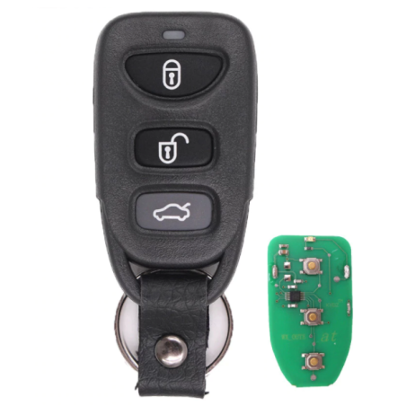 GUSCIO CHIAVE COMPLETO CON CHIP TIPO FREQUENZA: 315MHZ TASTO APERTURA TASTO CHIUSURA TASTO PORTELLONE HYUNDAI SANTA FE 0105  01