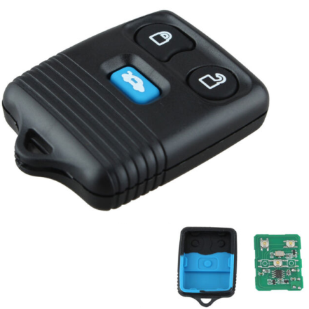 GUSCIO CHIAVE COMPLETO CON CHIP TIPO FREQUENZA: 433MHZ TASTO APERTURA TASTO CHIUSURA TASTO PORTELLONE FORD TRANSIT 0106  0113