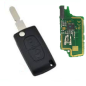 GUSCIO CHIAVE COMPLETO 2 TASTI: CON LAMA NE78 CON CHIP ID46 CE0536 TIPO FREQUENZA: 433MHZ TASTO APERTURA TASTO CHIUSURA PEUGEOT