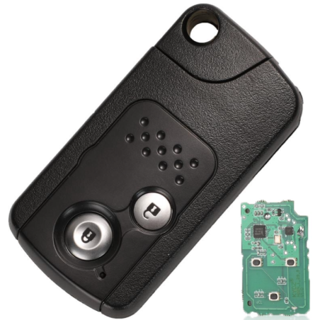 GUSCIO CHIAVE COMPLETO CON CHIP TIPO FREQUENZA: 433MHZ TASTO APERTURA TASTO CHIUSURA HONDA CIVIC HB 0116  0122