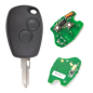GUSCIO CHIAVE COMPLETO CON CHIP 46 Electronic board TIPO FREQUENZA: 433MHZ TASTO APERTURA TASTO CHIUSURA RENAULT CLIO 0194  019