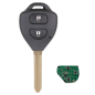 GUSCIO CHIAVE COMPLETO CON CHIP 4D67 TIPO FREQUENZA: 315MHZ TASTO APERTURA TASTO CHIUSURA TOYOTA COROLLA E 11 0100  010  TOYOTA