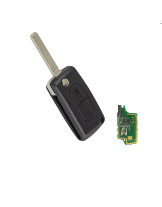 GUSCIO CHIAVE COMPLETO 3 TASTI: CON LAMA VA2 CON CHIP ID46 CE0536 TIPO FREQUENZA: 433MHZ TASTO APERTURA TASTO CHIUSURA TASTO PO