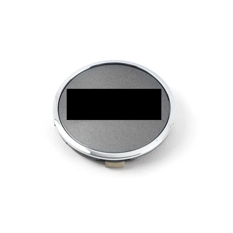 COPRIMOZZO 61MM GRIGIO BORDO CROMATO *ORIGINALE* CON SCRITTA CROMATA