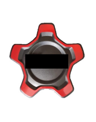 COPRIMOZZO BORDO ROSSO CON SCRITTA ROSSA