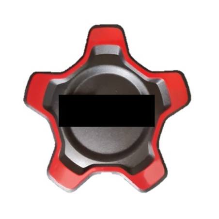 COPRIMOZZO BORDO ROSSO CON SCRITTA ROSSA