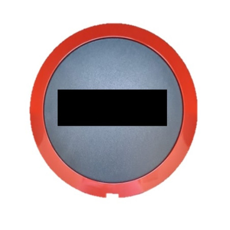 COPRIMOZZO BORDO ROSSO CON SCRITTA ROSSA