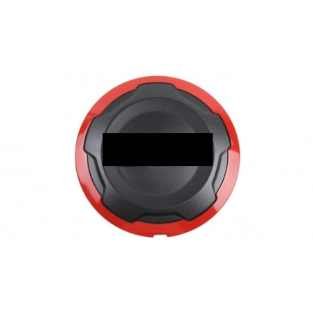 COPRIMOZZO NERO BORDO ROSSO