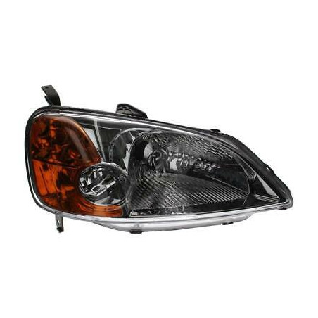 PROIETTORE DESTRO CON FANALE ARANCIO HONDA CIVIC HB-LB 0101  0104, HONDA CIVIC SEDAN 0101  0104, HONDA CIVIC SEDAN 0104  0105 V