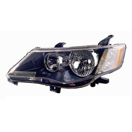 PROIETTORE DESTRO CON PARABOLA NERA MITSUBISHI OUTLANDER 0107  0111