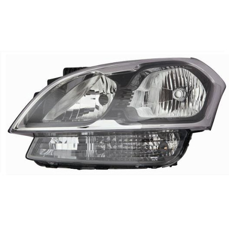 PROIETTORE SINISTRO CON PARABOLA NERA KIA SOUL 0111  0113