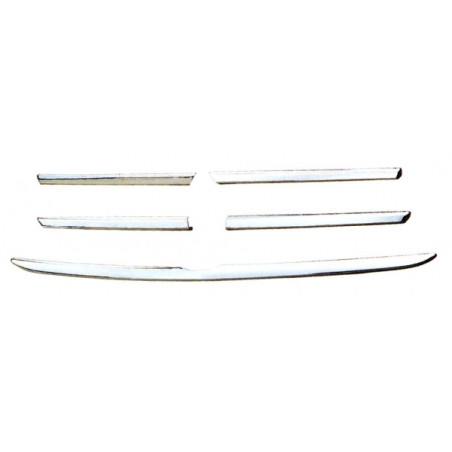 KIT MODANATURE GRIGLIA RADIATORE CROMATE 5 PEZZI MERCEDES-BENZ ML W163 0198  0105