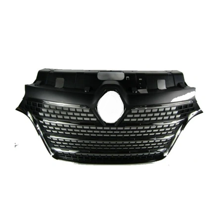 GRIGLIA PARAURTI ANTERIORE CENTRALE NERA CON PROFILI CROMATI RENAULT MASTERMASCOTT 0119
