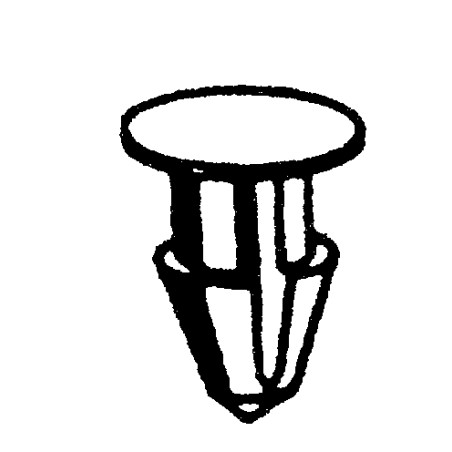 BOTTONE BLU PER FISSAGGIO TARGA AL PORTATARGA