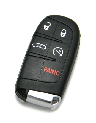 GUSCIO CHIAVE NERO 4+1 TASTI:  TASTO APERTURA TASTO CHIUSURA TASTO PORTELLONE TASTO PANIC LAMA DI EMERGENZA DODGE CALIBER 0107,