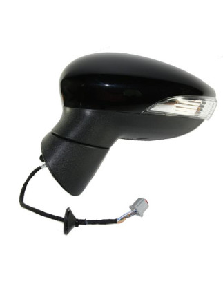 RETROVISORE ELETTRICO DESTRO 5 PIN CON PRIMER ASFERICO CON FANALINO INTEGRATO FORD FIESTA 0108  0113