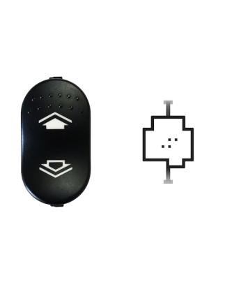 INTERRUTTORE ALZACRISTALLI PORTA ANTERIORE SINISTRA 4 PIN 1 INTERRUTTORE FORD FOCUS 0198  0104