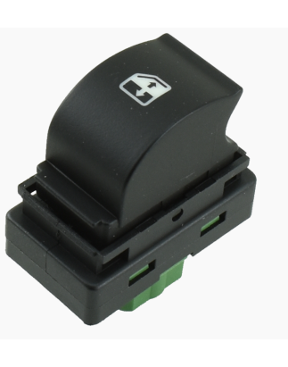 INTERRUTTORE ALZACRISTALLI PORTA ANTERIORE DESTRA 4 PIN CON CONNETTORE VERDE CITROEN e JUMPER 0120  0123, CITROEN JUMPER 0106  