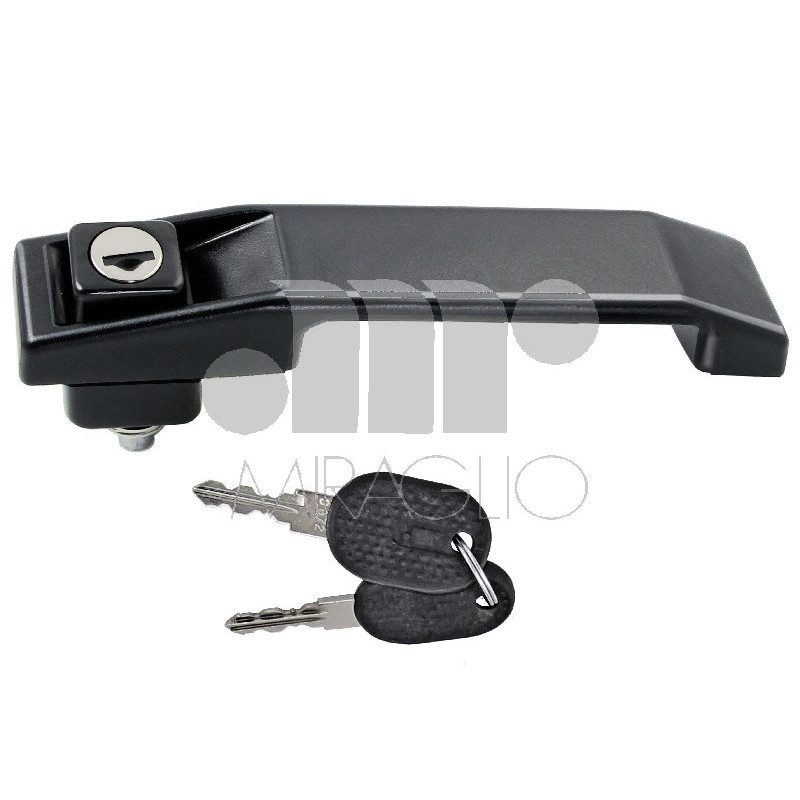 MANIGLIA ESTERNA SENZA FONDELLO NERO ANTERIORE DESTRO CON CHIAVE FIAT DUCATO 0189  0194