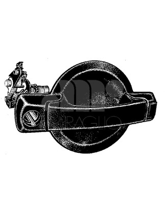 MANIGLIA ESTERNA SENZA BLOCCHETTO POSTERIORE FIAT DOBLO 0101  0105, FIAT DOBLO 0105  0109