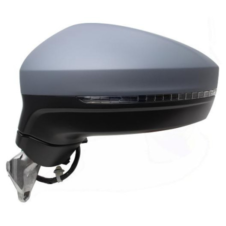 RETROVISORE ELETTRICO DESTRO 9 PIN CON PRIMER TERMICO RICHIUDIBILE ELETTRICAMENTE CON FANALINO INTEGRATO CON LUCE DI CORTESIA C