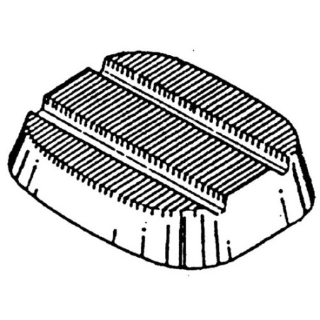 COPRIPEDALE FRENO E FRIZIONE FIAT 500126PANDA I SERIE
