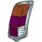 LENTE FANALE POSTERIORE SINISTRA MODELLO STARS FIAT 500 F  L  R 0365  0975