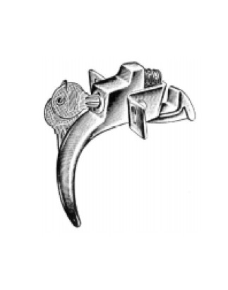 CHIUSURA COFANO IN ZAMA POSTERIORE FIAT 500 F  L  R 0365  0975