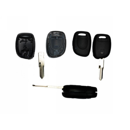 GUSCIO CHIAVE NERO 1 TASTI: SCRITTA VALEO SU LAMA TASTO APERTURA TASTO CHIUSURA LAMA VAC102 RENAULT CLIO 0198  0101, RENAULT ES