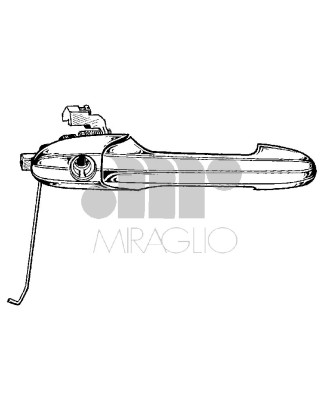 MANIGLIA ESTERNA ANTERIORE SINISTRO FIAT 500 0107  0115, FIAT 500 0115